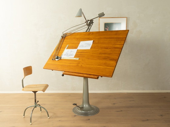 Tekentafel uit de jaren 50, Domkraft AB Nike Eskilstuna – Bureau, Metal, Wood (photo 6 of 17)