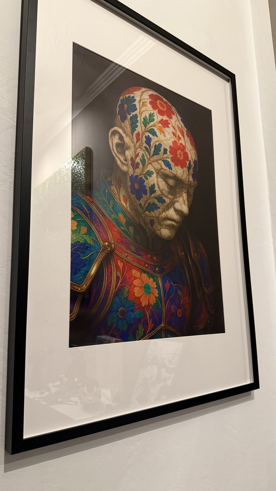 Image 1 of Kintsugi Samurai Rainbow Warrior door Rotan Hunt muurschildering