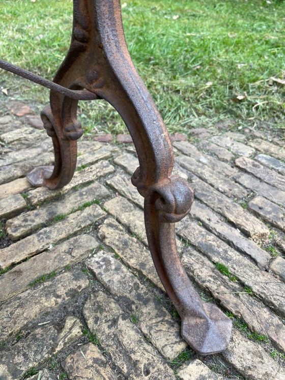 Image 1 of Tavolo da giardino Tavolo da bistrot con marmo antico francese