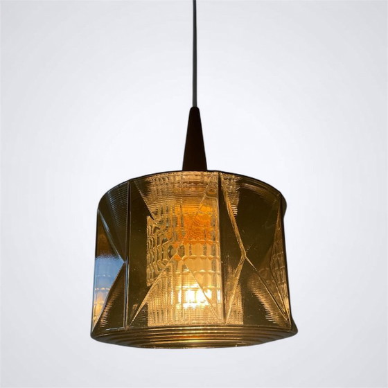 Image 1 of Carl Fagerlund hanger van amberglas voor Orrefors, jaren 60 — Scandinavisch modern