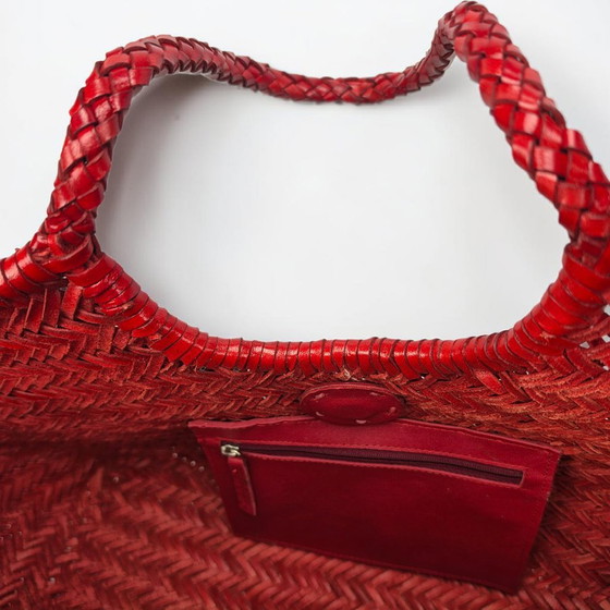 Image 1 of Handgemaakte, ambachtelijk geweven leren [tas] – Premium Intrecciato-vakmanschap