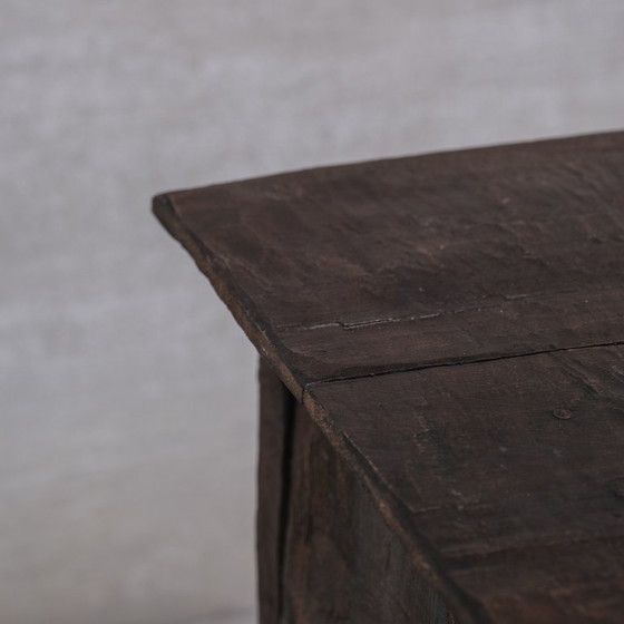 Image 1 of Antique Primitive Wooden Side Cabinet or Console