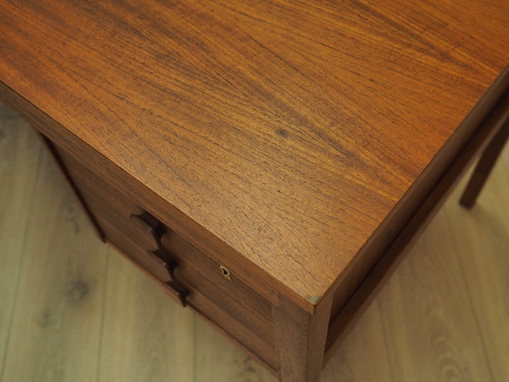 Escritorio danés de teca con seis cajones, chapado en madera, década de 1960. – Wood (photo 12 of 19)