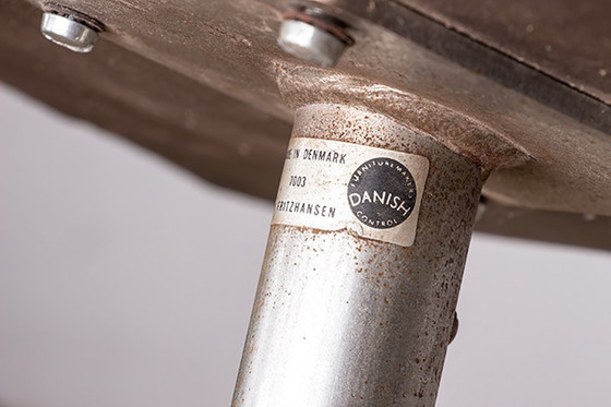 Image 1 of Serie von 4 Bürostühlen mit hoher Rückenlehne aus Leder und Aluminium Modell Oxford von Arne Jacobsen für Fritz Hansen 1980