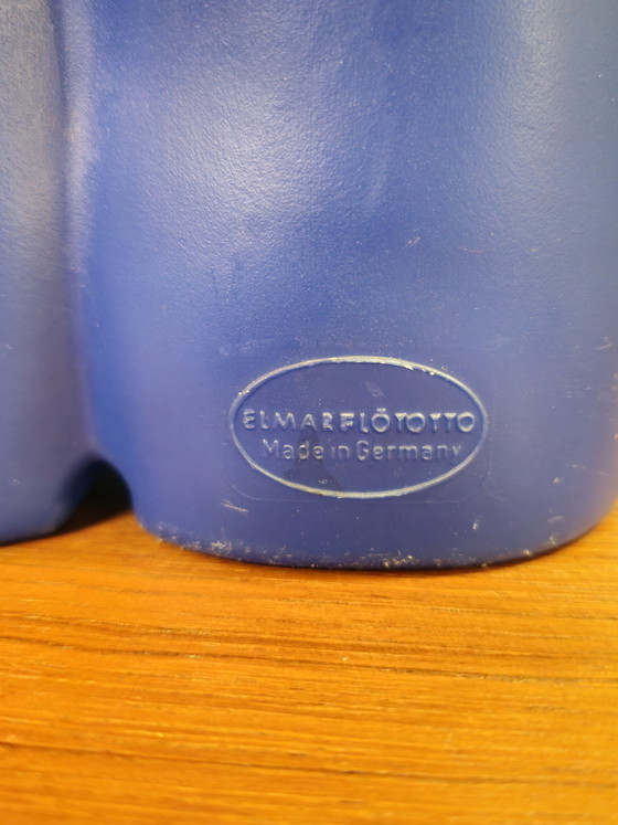 Image 1 of Vintage Lumibär Bear Table Lamp Floor Lamp Blue