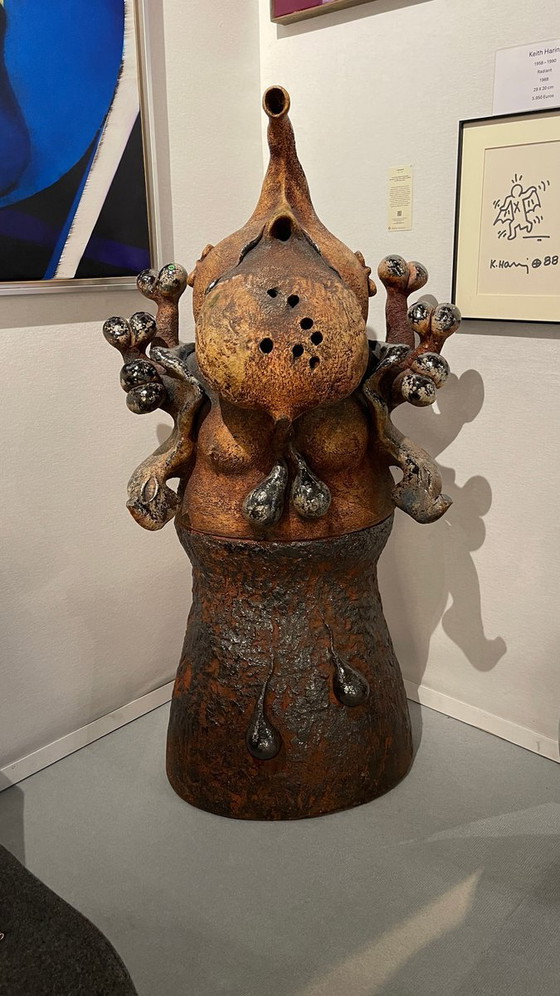Yves Rhaye, Sculptures anthropomorphes en céramique émaillée, années 1970, Céramique émaillée – Ceramic (photo 2 of 19)