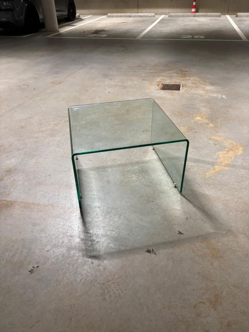 Glass coffee table