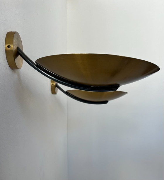 Image 1 of Coppia di applique vintage in ottone, Francia 1970