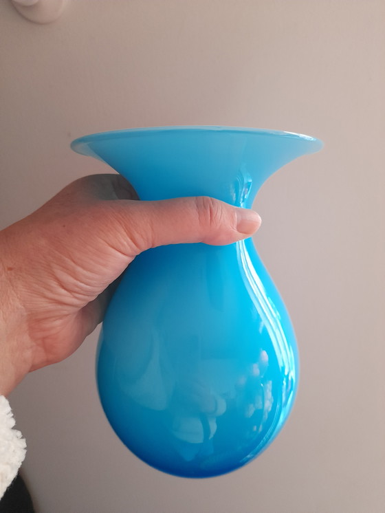 Image 1 of Vase en opaline Peter Svarrer poyr Holmegaard 