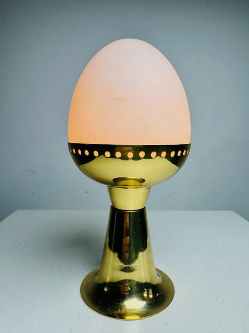 Model B-225/M Brass & Milk Glass Table Lamp by Hans-Agne Jakobsson for Markaryd AB, Sweden, 1960s – tafellampen