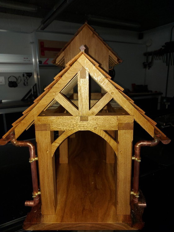 Image 1 of Nichoir de luxe en chêne massif – Design pour le jardin