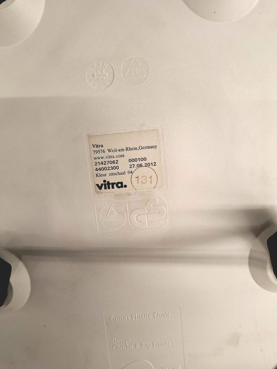 Image 1 of Set of 4 authentic Vitra Eames DSW dining chairs (2012)