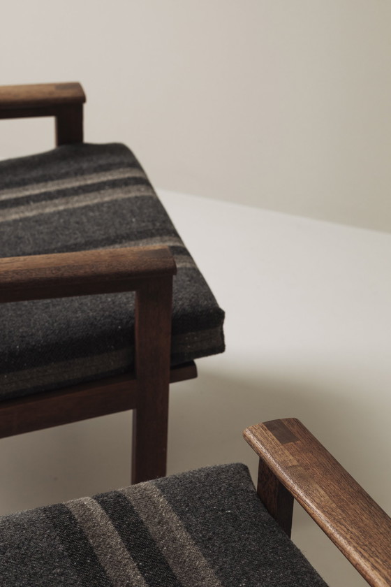 Image 1 of Set of Two Easy Chairs Designed by Illum Wikkelsø for N. Eilersen, Denmark 1959