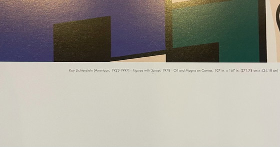Image 1 of Roy Lichtenstein (1923-1997), Figures with Sunset, 1978, copyright 2004 Estate of Roy Lichtenstein, Printed in USA