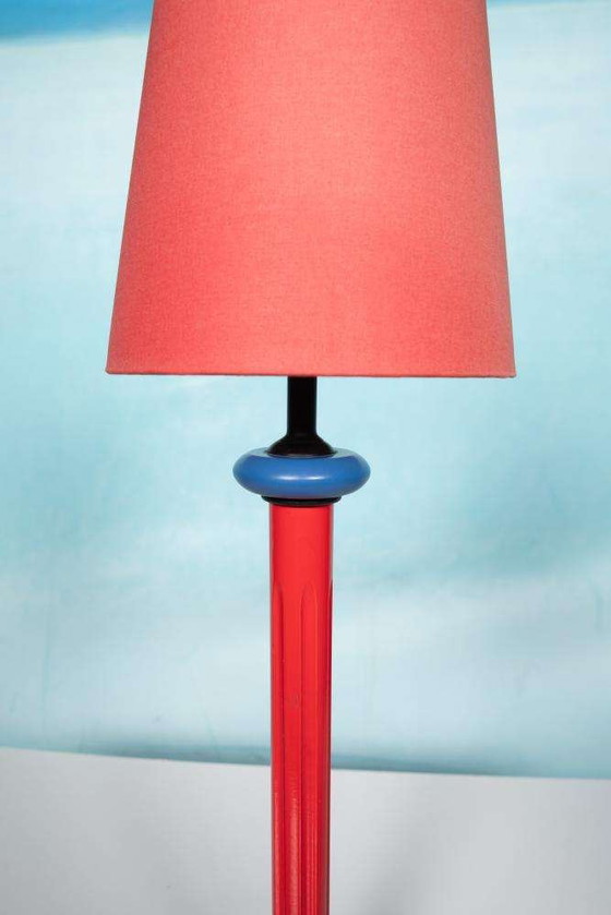 Image 1 of Memphis table lamp 1980s, minimalist table lamp colors