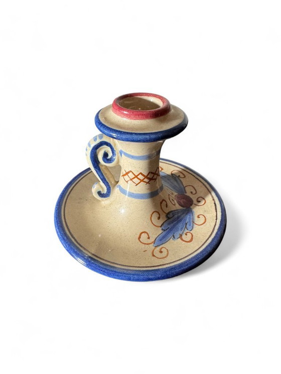 Image 1 of Deruta artistieke keramische kaarsenhouder