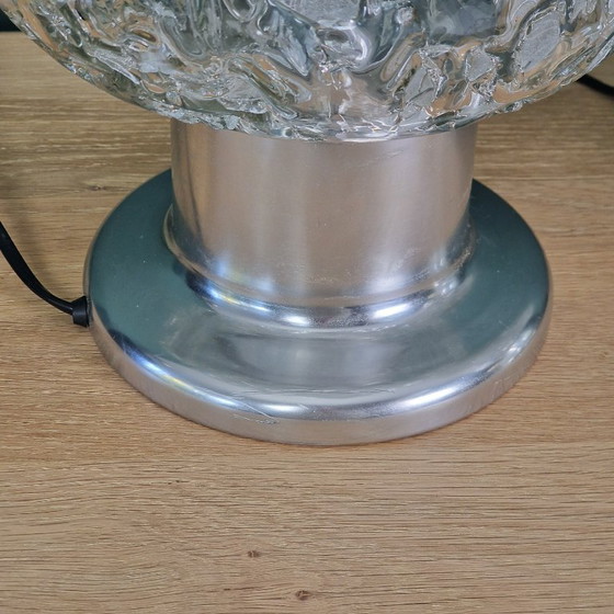 Image 1 of Set van 2 vintage tafellampen van Doria Leuchten. Glas en metaal. Retro / space age. Duitsland 1960 / 1970.