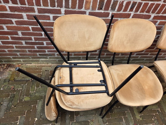 Image 1 of 4 Dining chairs HK living gold velvet