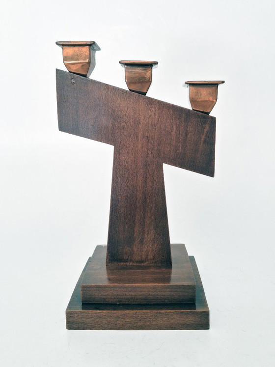 Image 1 of kandelaar set art deco 1930's
