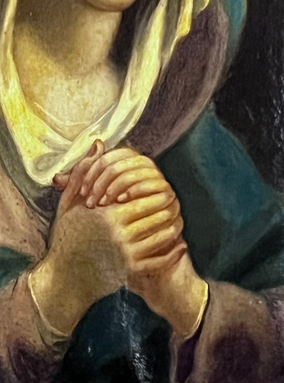 Image 1 of 18th/19th century Italian painting – Madonna in prayer