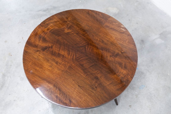 Image 1 of Tripod coffee table, 1960s, varnished mahogany