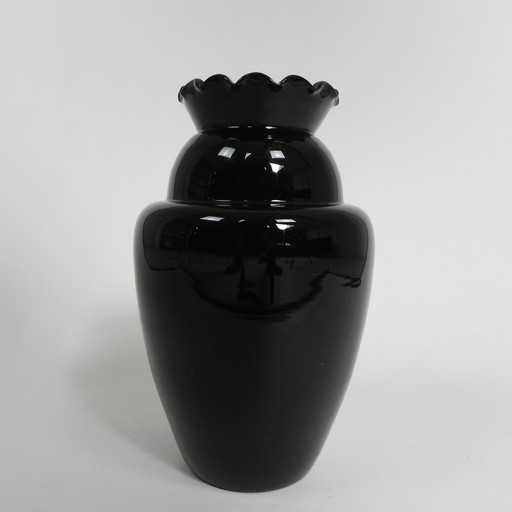 Vase Art Déco à bord strié, Doyen, Boom, années 1930