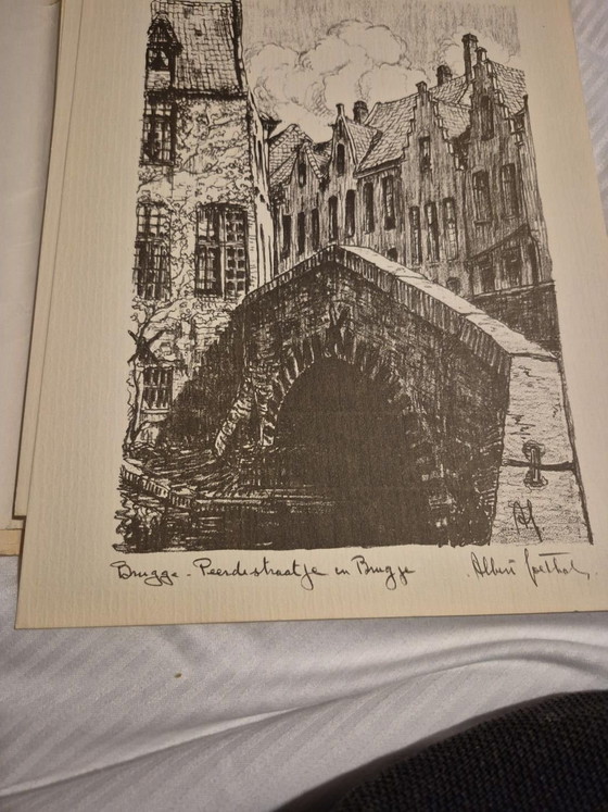 Litografías de Albert Goethals, Arte, Papel, Beige (foto 10 de 15)