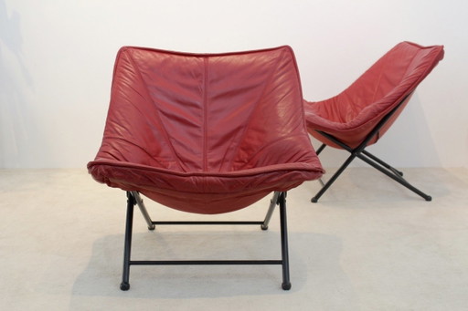Molinari Klappbare Easy Chairs Entworfen von Teun Van Zanten