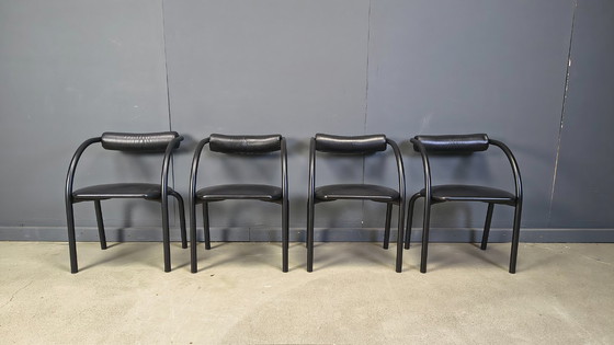 Image 1 of Postmoderne Esszimmerstühle, 1980er Jahre, 4er-Set