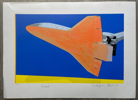 Image 1 of Serigrafía Wout van der Vet en colaboración con Wubbo Ockels - Protección