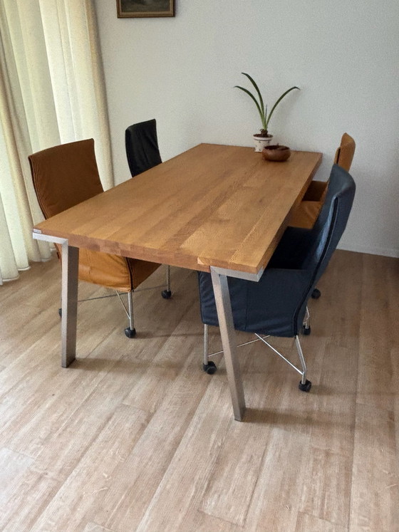Table de salle à manger Seven – Bert Plantagie, Tables de salle à manger, Métal, Bois (photo 4 of 5)