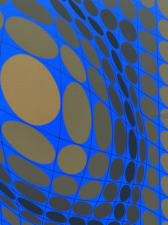 - Victor Vasarely « ST » Kleurenzeefdruk, 1968, gesigneerd, – Litho's & Zeefdrukken, Papier (photo 5 of 8)