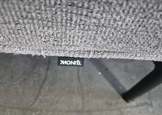 Canapé d'angle modulable Montel avec ottoman, textile gris, Canapés modulables, Métal, Modern (photo 5 sur 11)