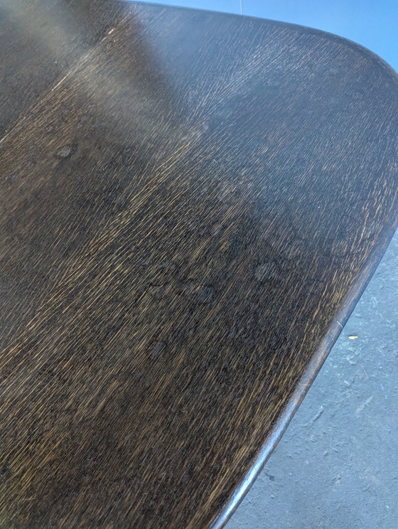 Image 1 of Mid-century Danish oval dining table - extendable - L149-249cm