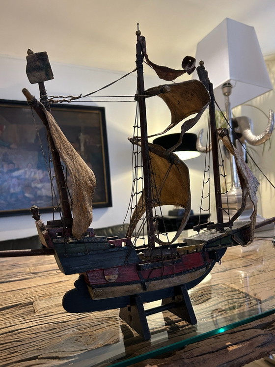 Velero antiguo finales de 1800 – Objetos decorativos, Madera (photo 8 of 15)
