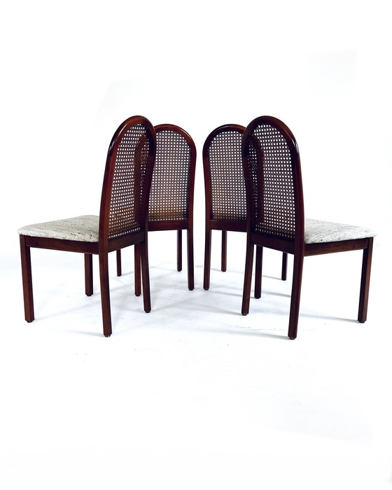 Image 1 of 4x webbing dining chair '70
