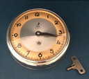 Orologio da parete vintage JAZ “TAMPIC” – Design francese di metà secolo degli anni '50 – Movimento meccanico a 8 giorni