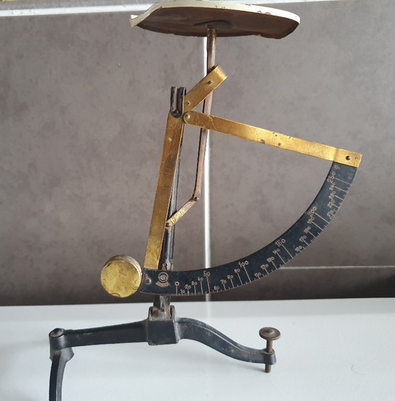 Image 1 of Règle graduée concave ancienne / Règle postale