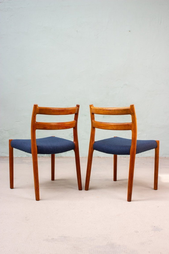 Image 1 of 2 chaises Niels Otto Möller modèle n° 84, en teck danois vintage