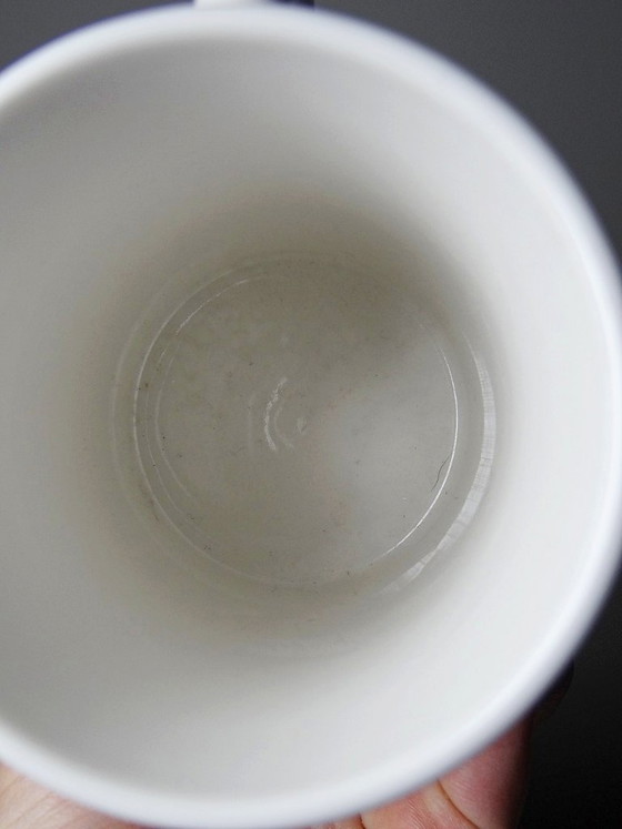 Image 1 of Set of 5 contemporary black and white Tintin porcelain or earthenware mugs/cups