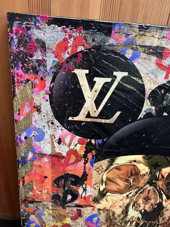 Image 1 of Pop-Art "LV-Schädel" von Karin Vermeer