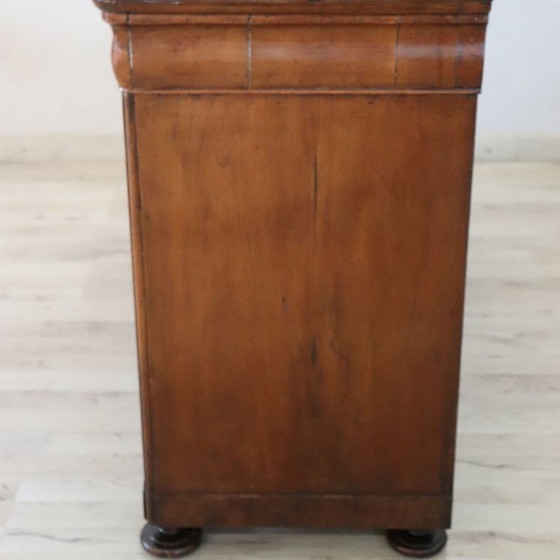 Image 1 of Antique Buffet in Walnut, Italy Mid 19th Century, Restored