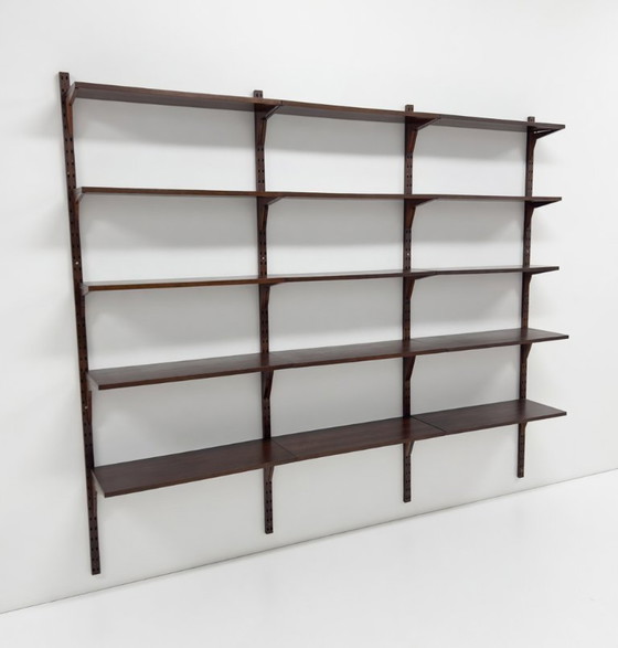 Image 1 of Système Royal Poul Cadovius, étagères murales modulaires en palissandre