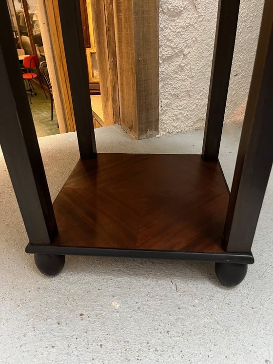 Image 1 of Mesa auxiliar hexagonal Art Déco