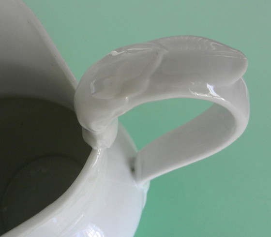 Image 1 of Vintage White Porcelain Pitcher