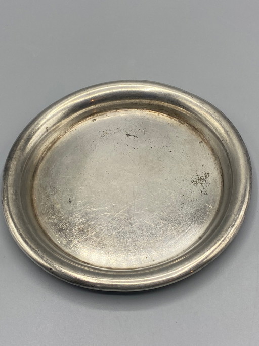 Verzilverde flessenonderzetter – Christofle – decoratieve objecten
