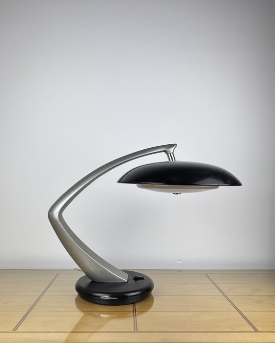 Image 1 of Brutalist Fase Boomerang 64 Table Lamp by Luis Pérez de la Oliva 1960s-1970s Desktop Lamp, Mid-Century, Space Age, Industrial De
