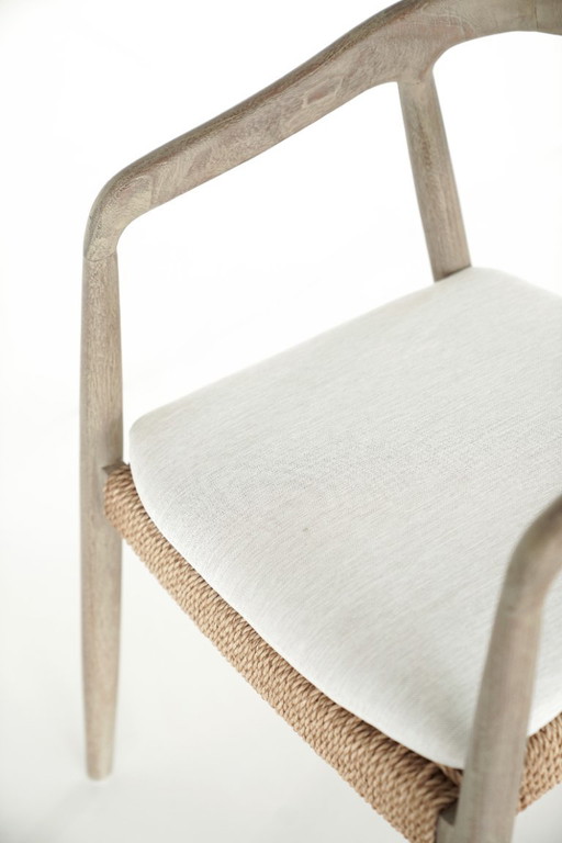 2 accoudoirs gris teck