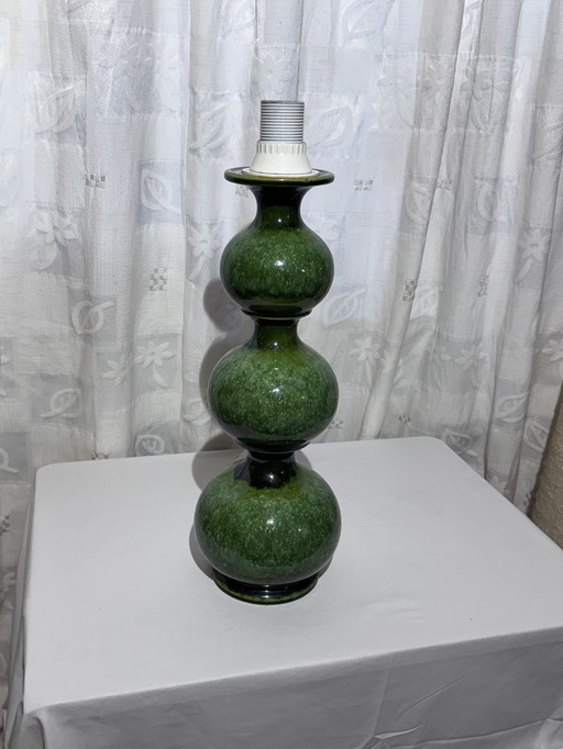Groene keramieken vloerlamp van Kaiser, pop-art stijl - Zeldzaam!
