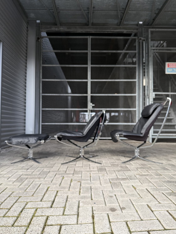 Image 1 of Vintage Sigurd rivende la lounge suite “Falcon” per Vatne Møbler (Norvegia)